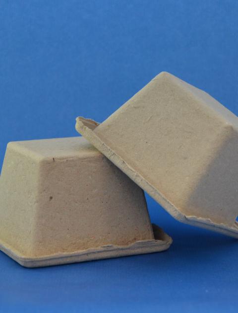 Verpackung aus Faserguss